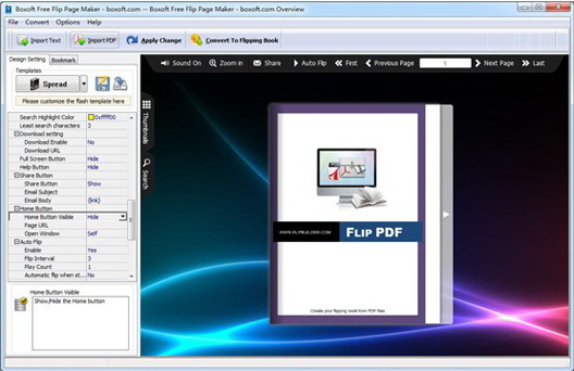 Boxoft Free Flip Page Maker