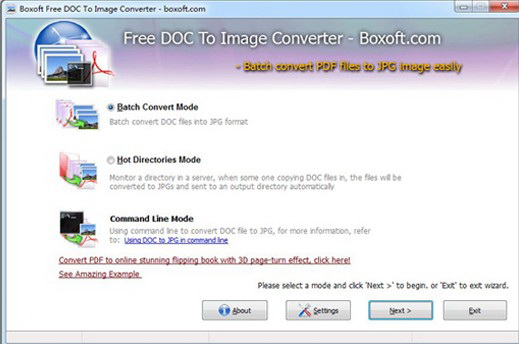 Boxoft Doc to Image Converter