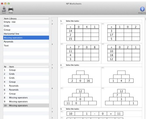 NP Worksheets