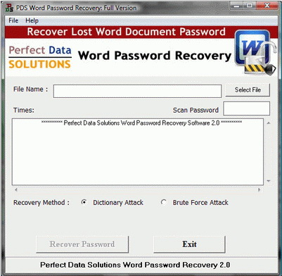 PDS Word Password Recovery