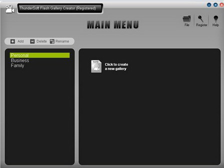 ThunderSoft Flash Gallery Creator