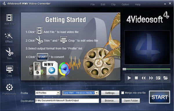 4Videosoft WMV Video Converter for Mac