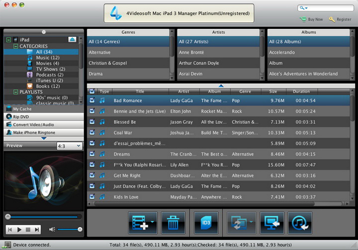 4Videosoft Mac iPad 3 Manager Platinum