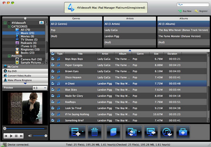 4Videosoft iPad Manager for Mac