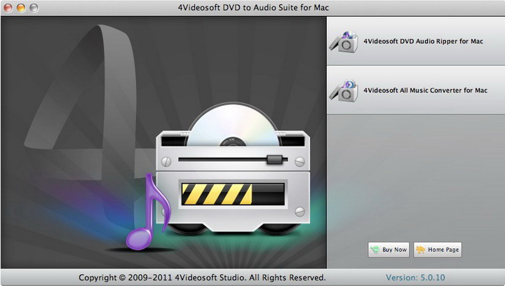 4Videosoft DVD to Audio Suite for Mac