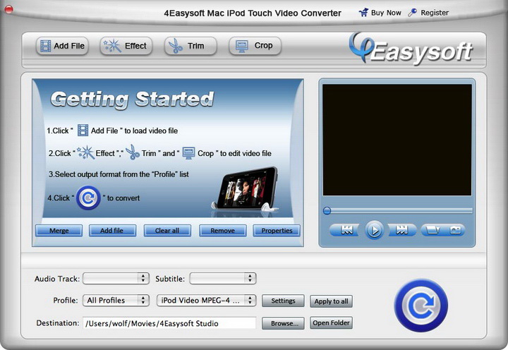 4Easysoft Mac iPod touch Video Converter