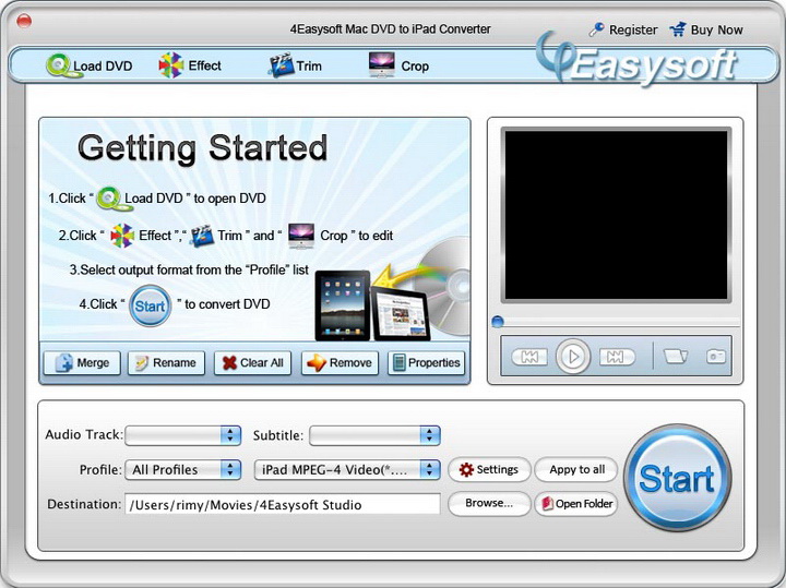 4Easysoft Mac DVD to iPad Converter