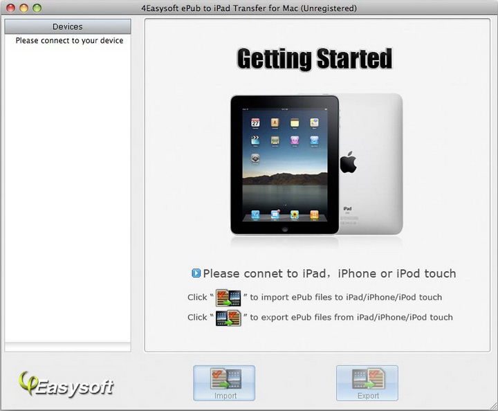 4Easysoft ePub to iPad Transfer for Mac