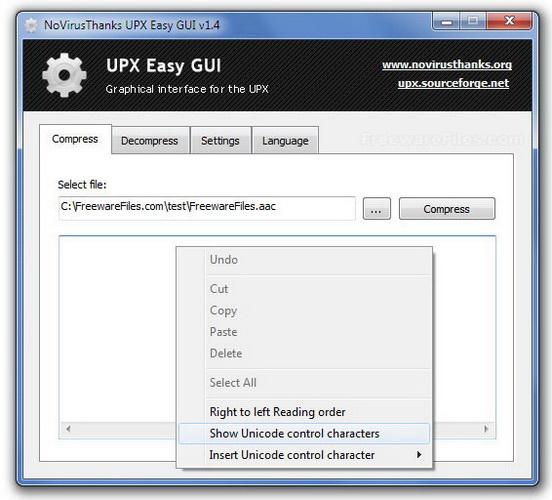 UPX Easy GUI Portable