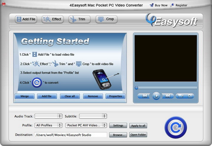 4Easysoft Mac Pocket PC Video Converter