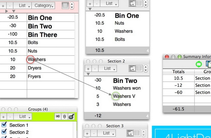 4LightData Lists For Mac