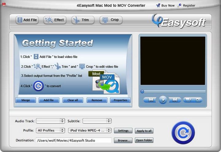 4Easysoft Mac Mod to MOV Converter