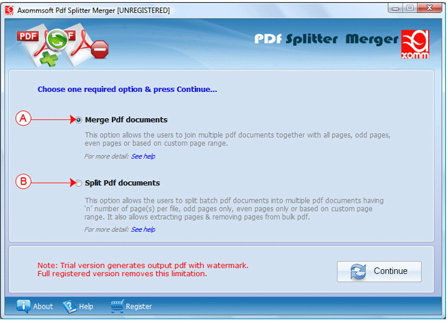 Axommsoft PDF Splitter