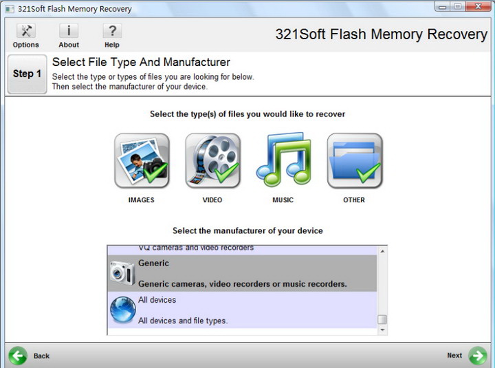 321 soft Flash Memory Recovery