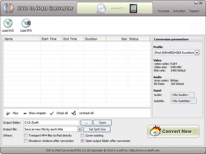 E-Zsoft DVD to iPad Converter