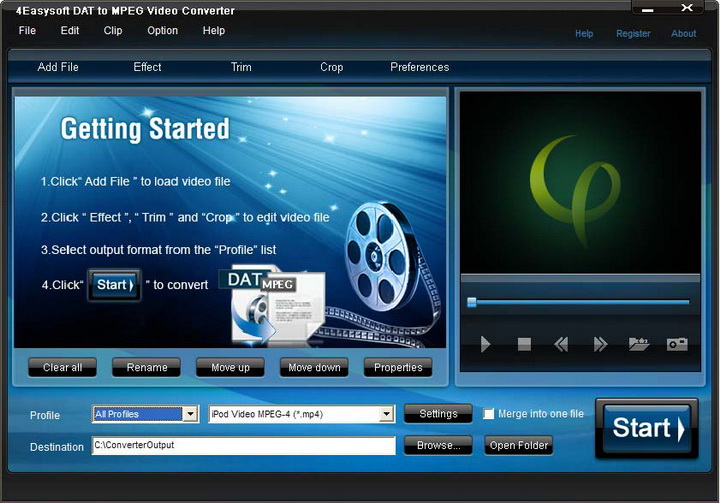 4Easysoft DAT to MPEG Video Converter