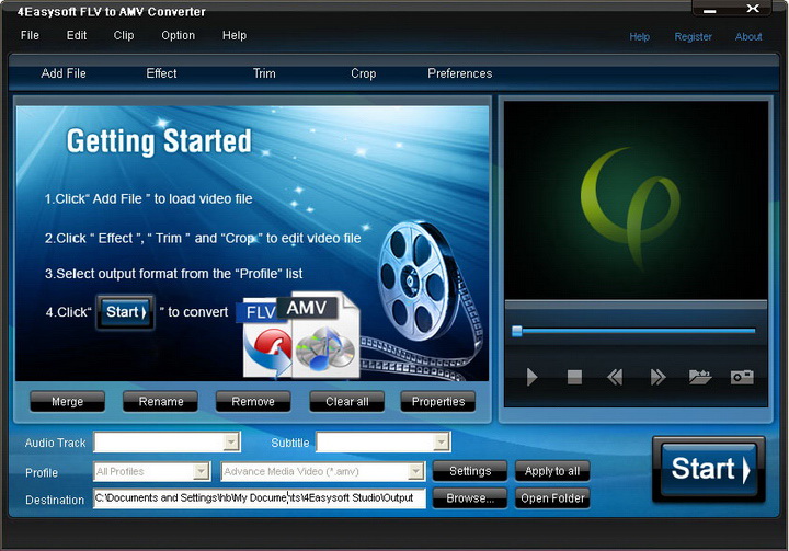 4Easysoft FLV to AMV Converter