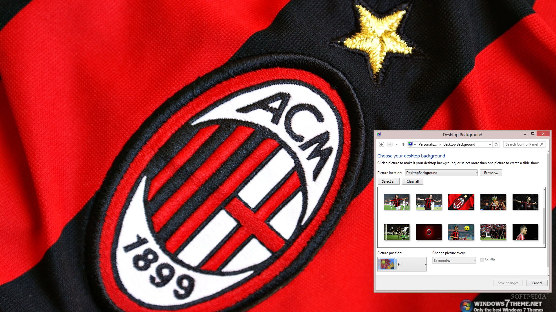 AC Milan Windows 7 Theme