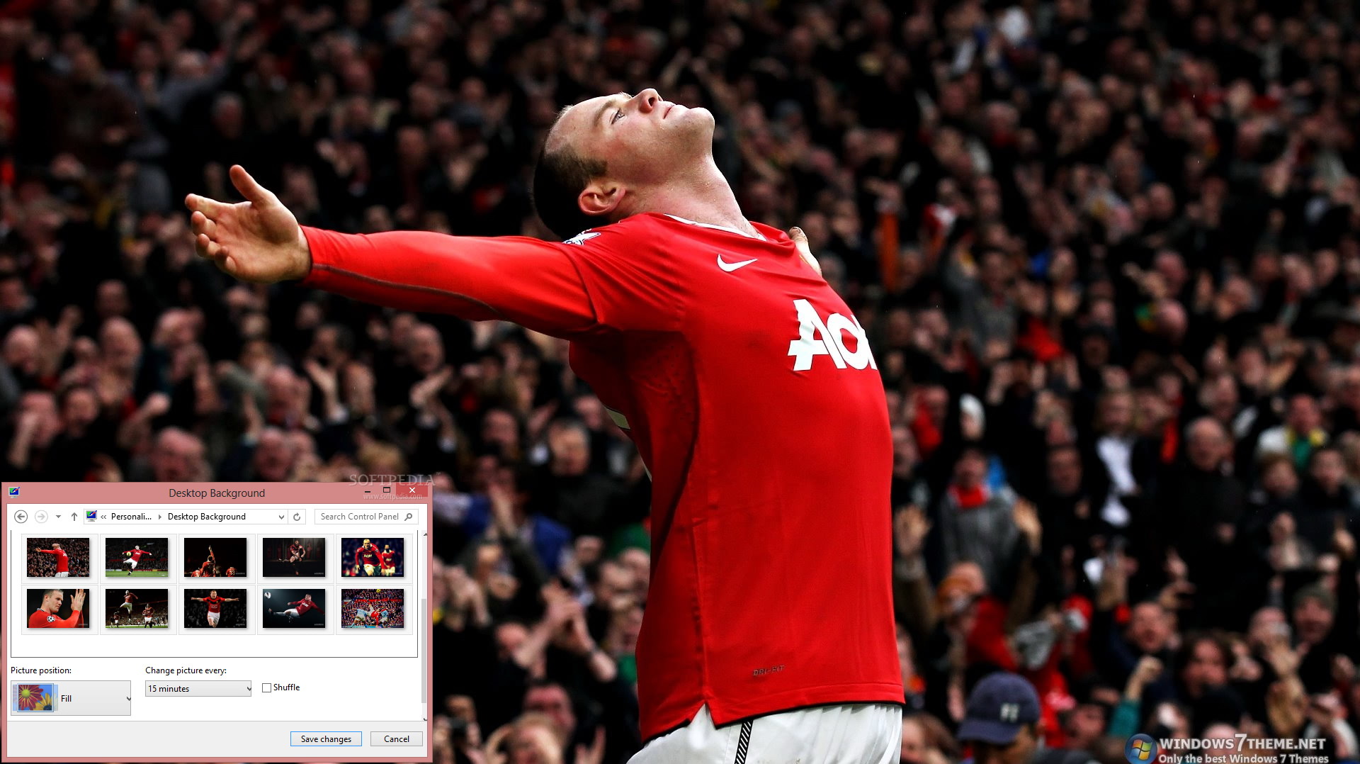 Wayne Rooney Windows 7 Theme