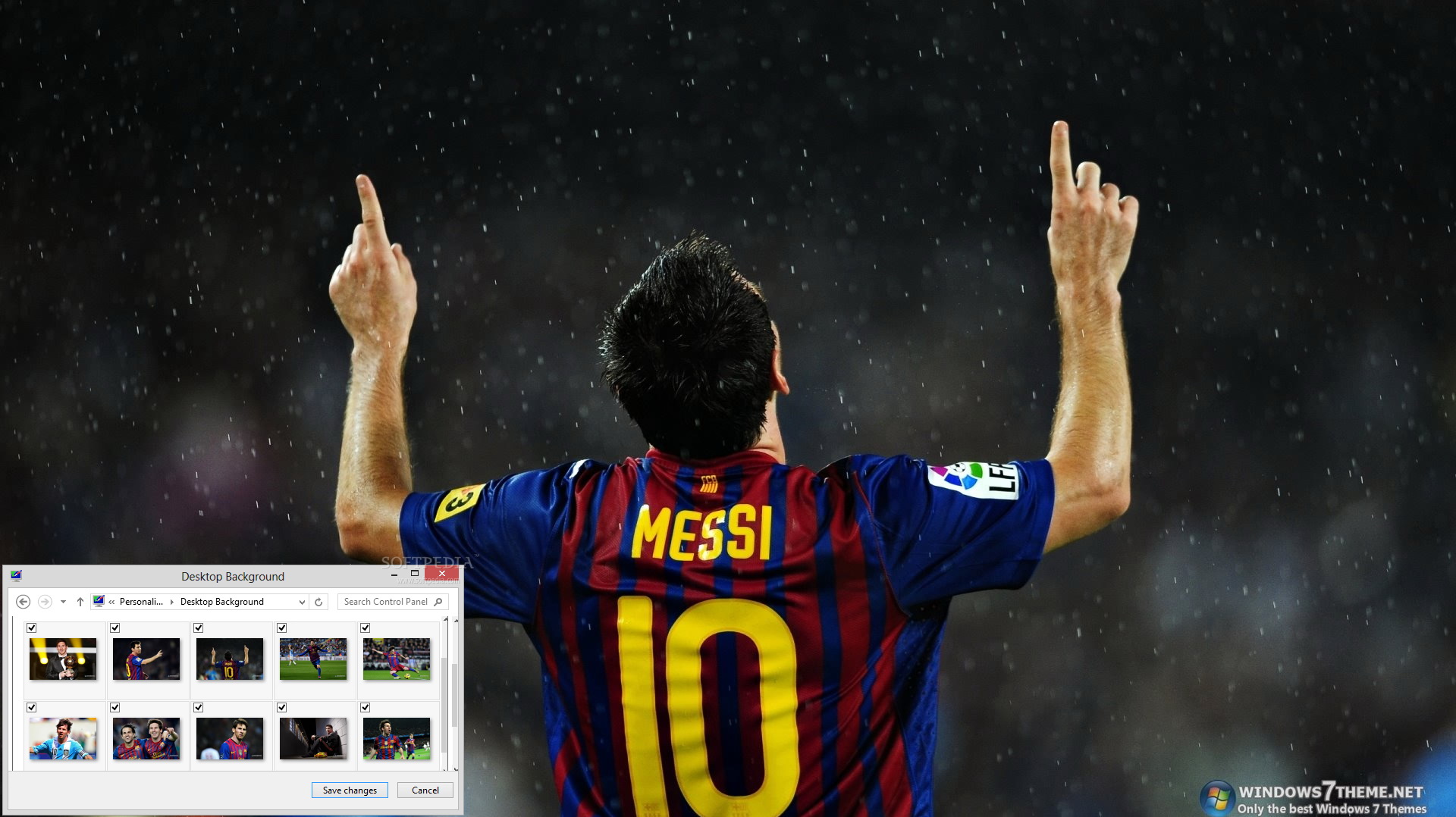 Lionel Messi Windows 7 Theme