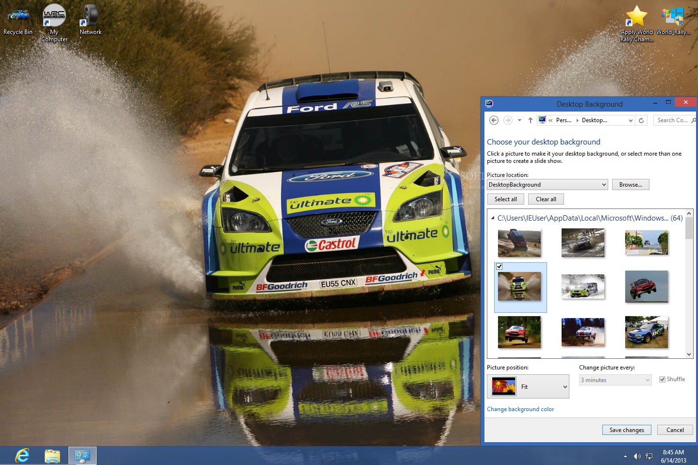 World Rally Championship Windows Theme