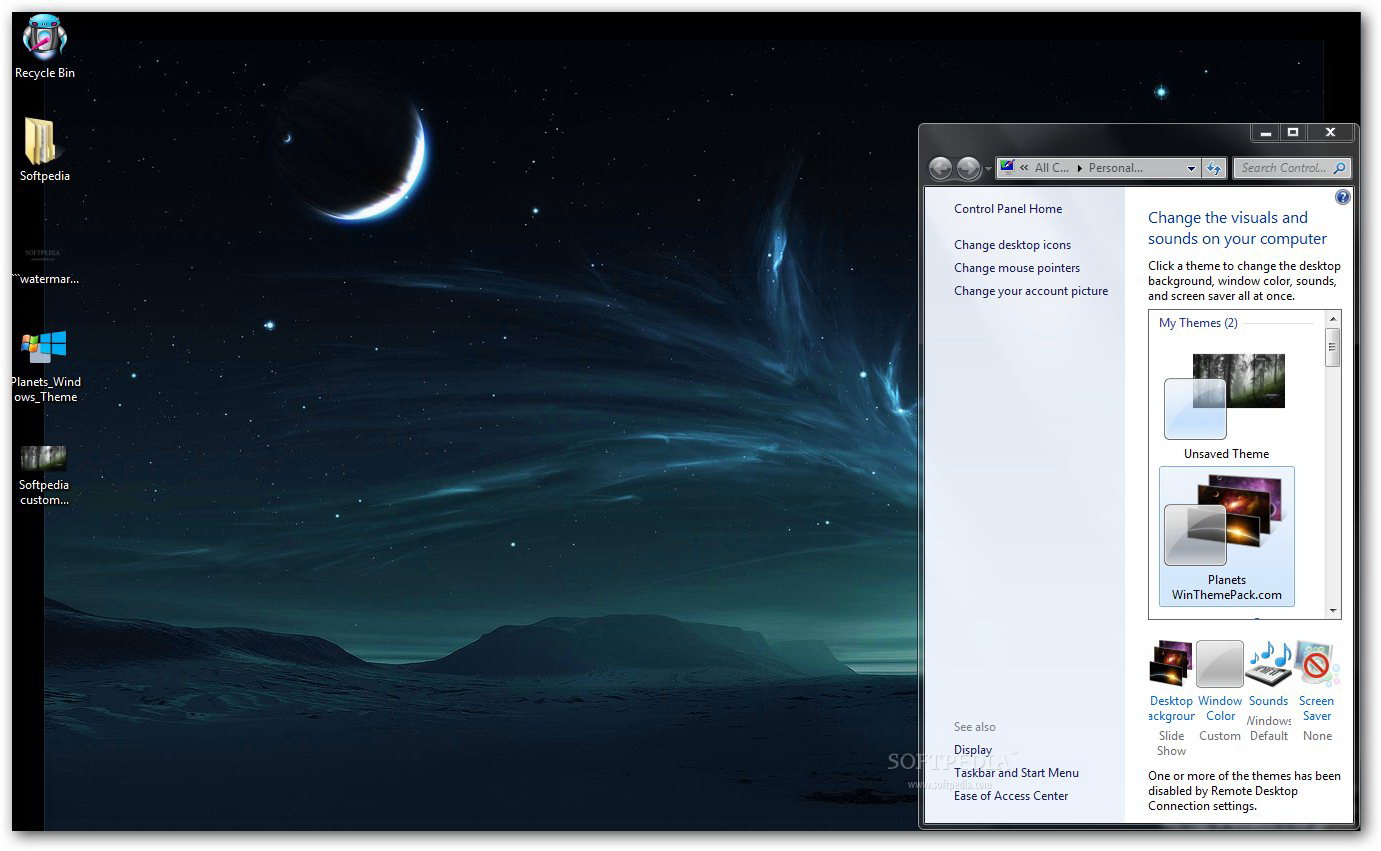 Planets Windows Theme
