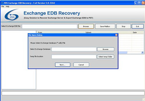 Convert EDB File to PST File Tool