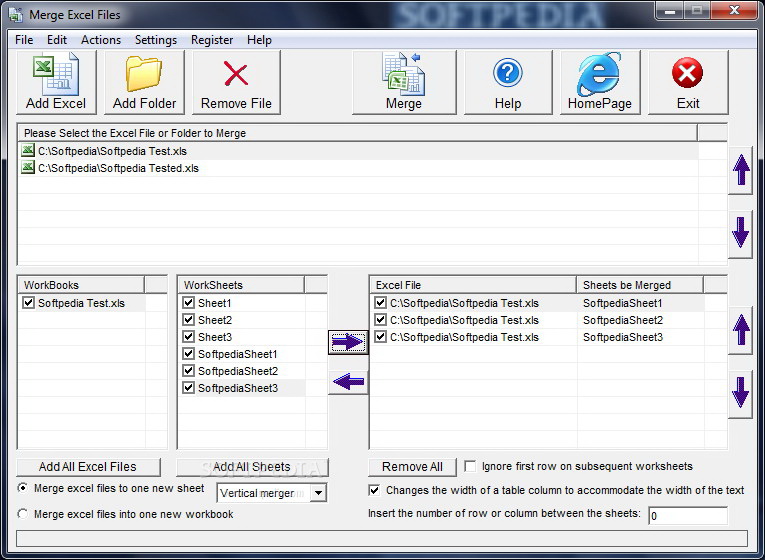 Merge Excel Files