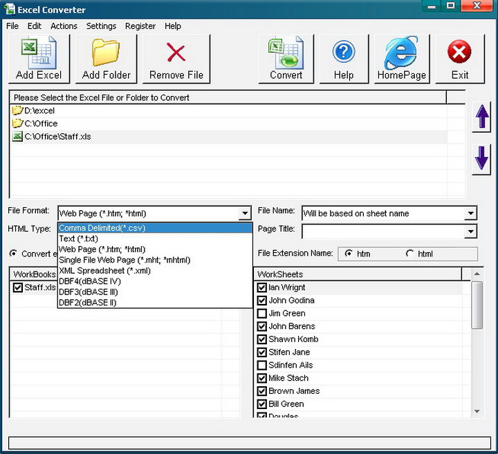 Excel Converter