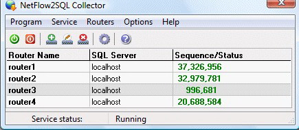 NetFlow2SQL Collector