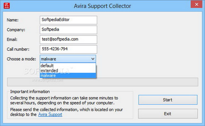 Avira AntiVir Support Collector