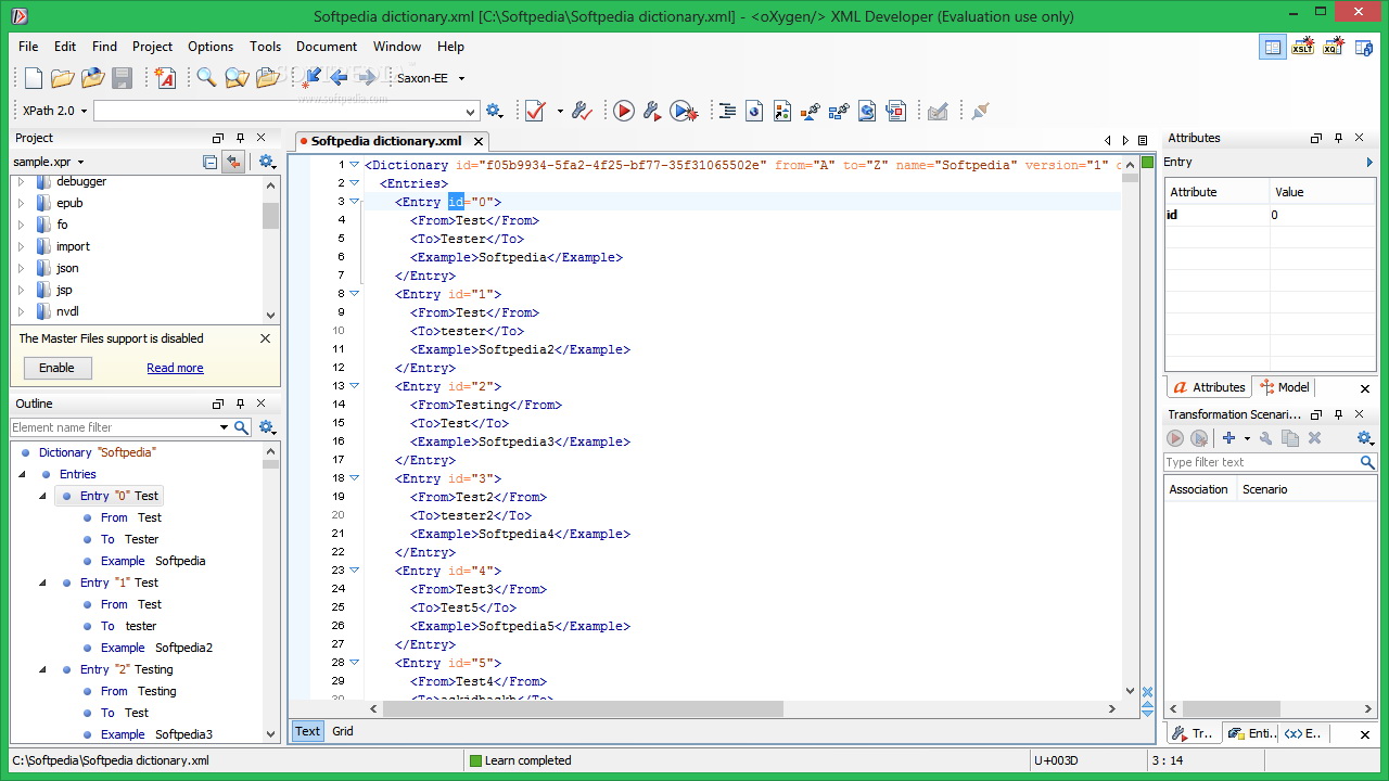 oXygen XML Developer For Mac OS X 10.6 and later