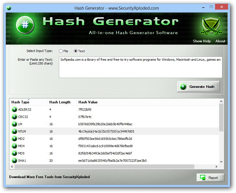 Hash Generator