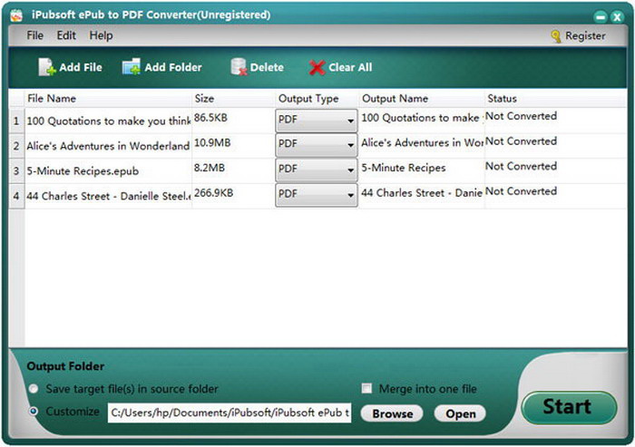 iPubsoft ePub to PDF Converter