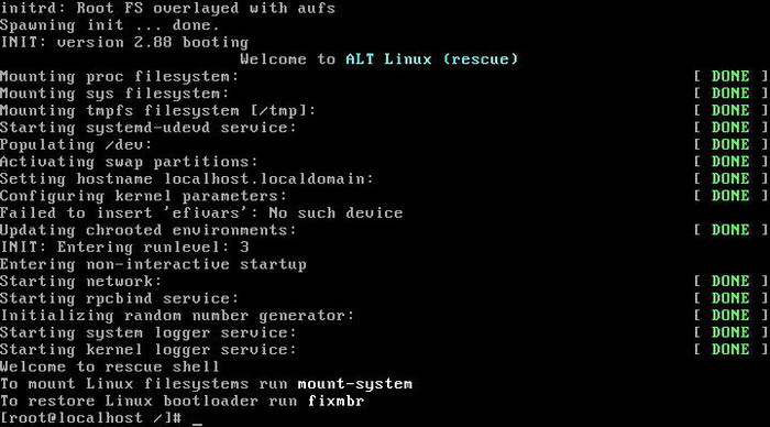 ALT Linux Rescue For Linux(64bit)