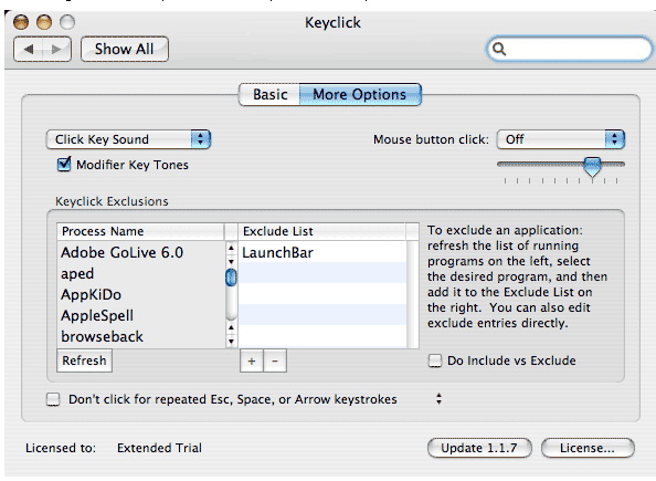 Keyclick for mac