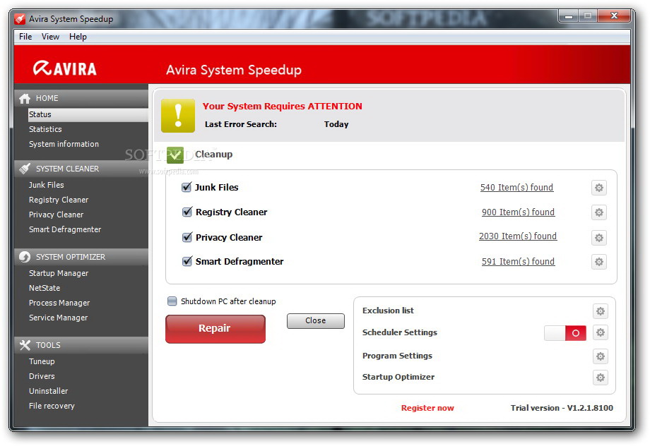 Avira System SpeedUp