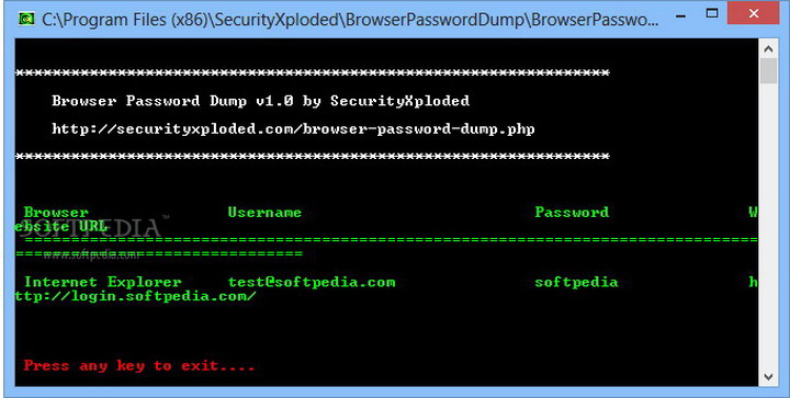 Browser Password Dump