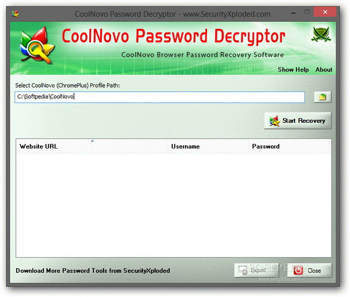 Cool Novo Password Decryptor