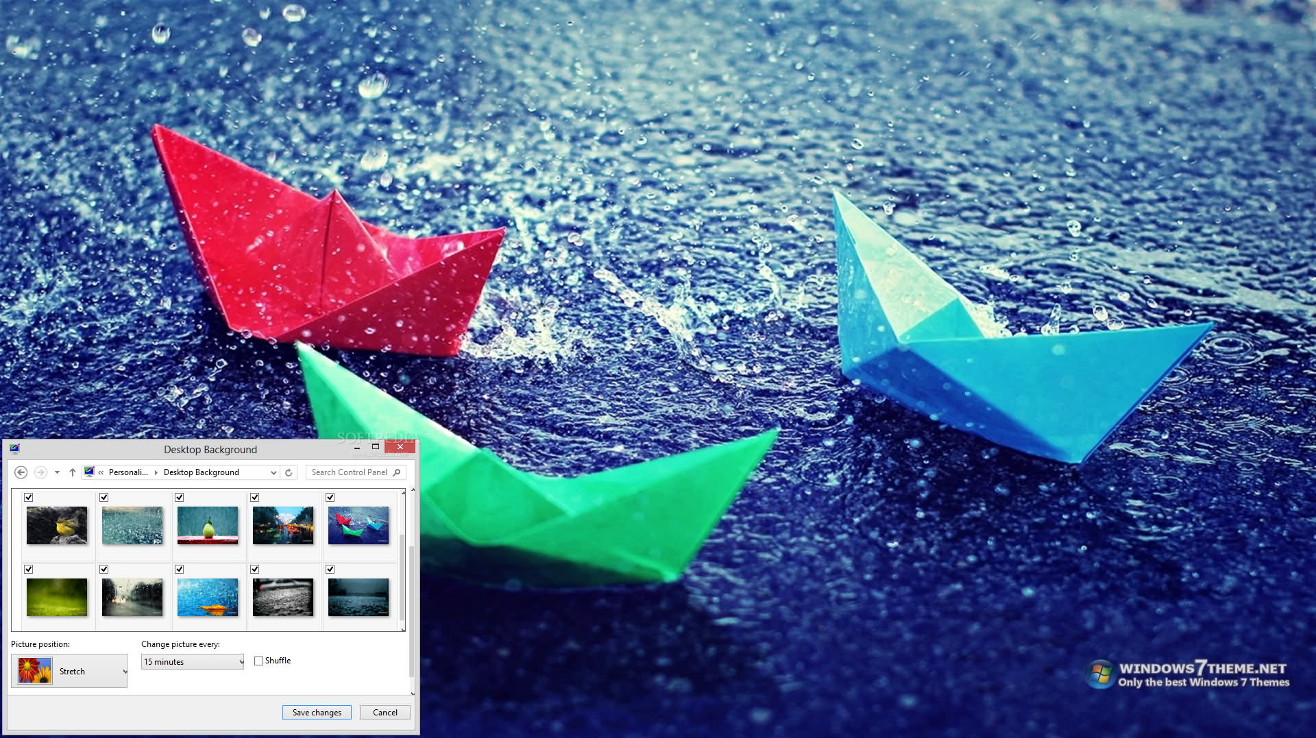 Rain Windows 7 Theme