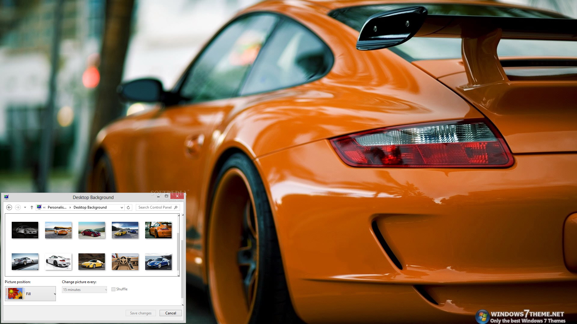 Porsche 911 Windows 7 Theme