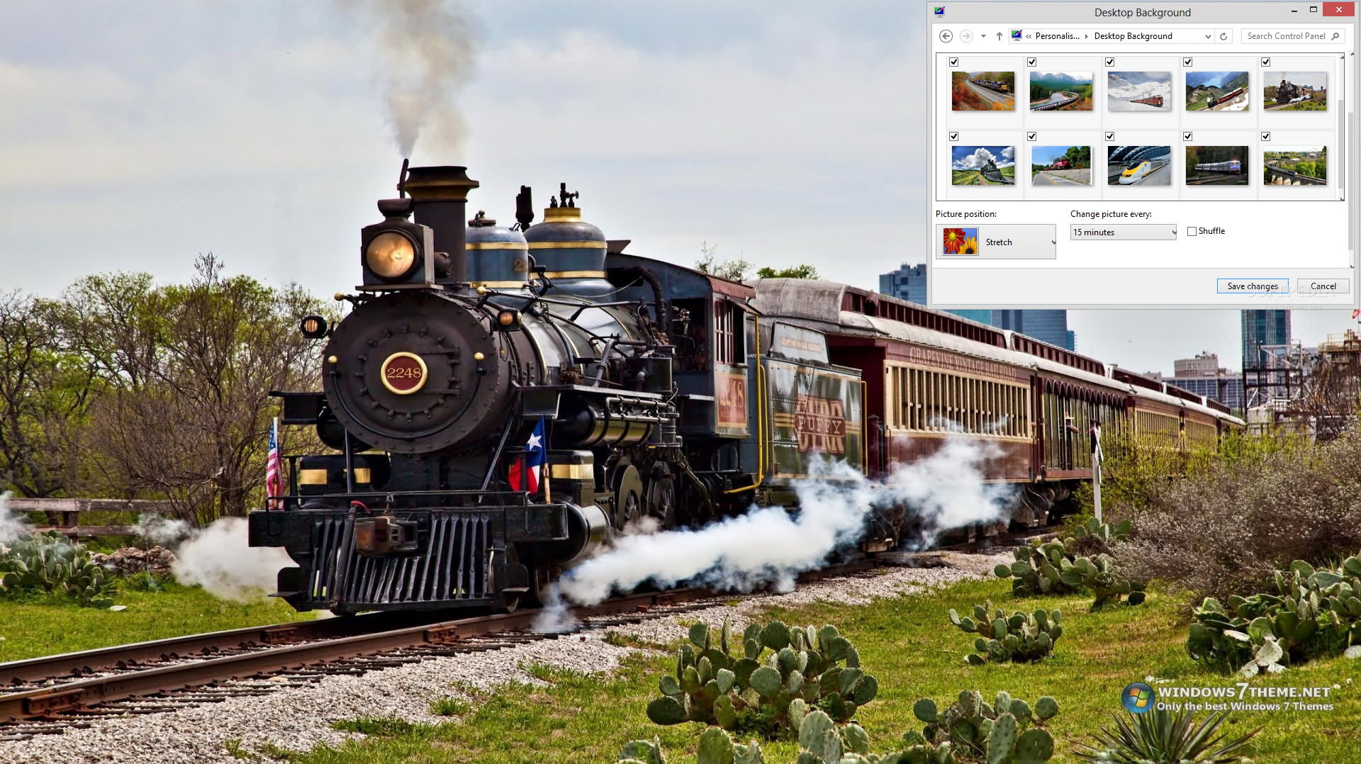 Moving Trains Windows 7 Theme