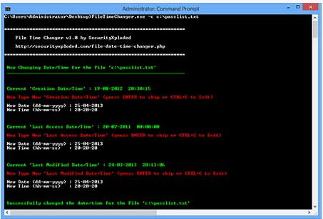 File Time Changer