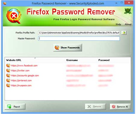 Firefox Password Remover