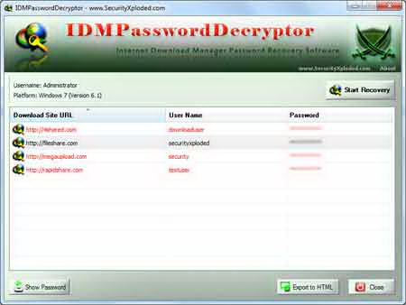 IDM Password Decryptor