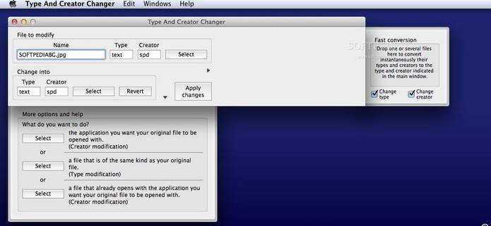Type And Creator Changer For Mac