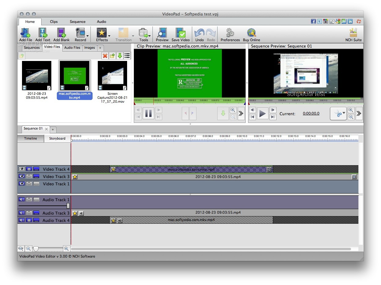 VideoPad Video Editor For Mac