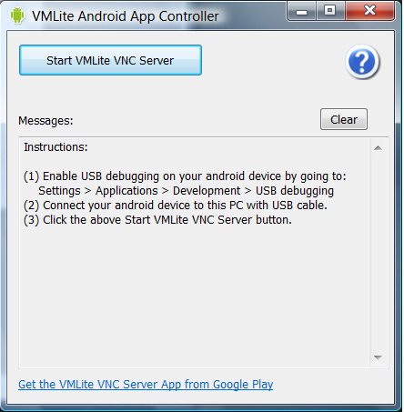 VMLite Android App Controller