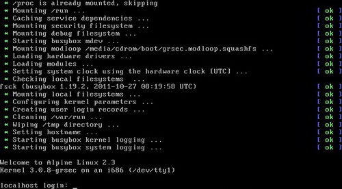 Alpine Linux Mini For Linux(64bit)