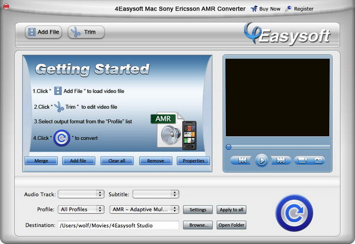 4Easysoft Mac Sony Ericsson AMR Converter